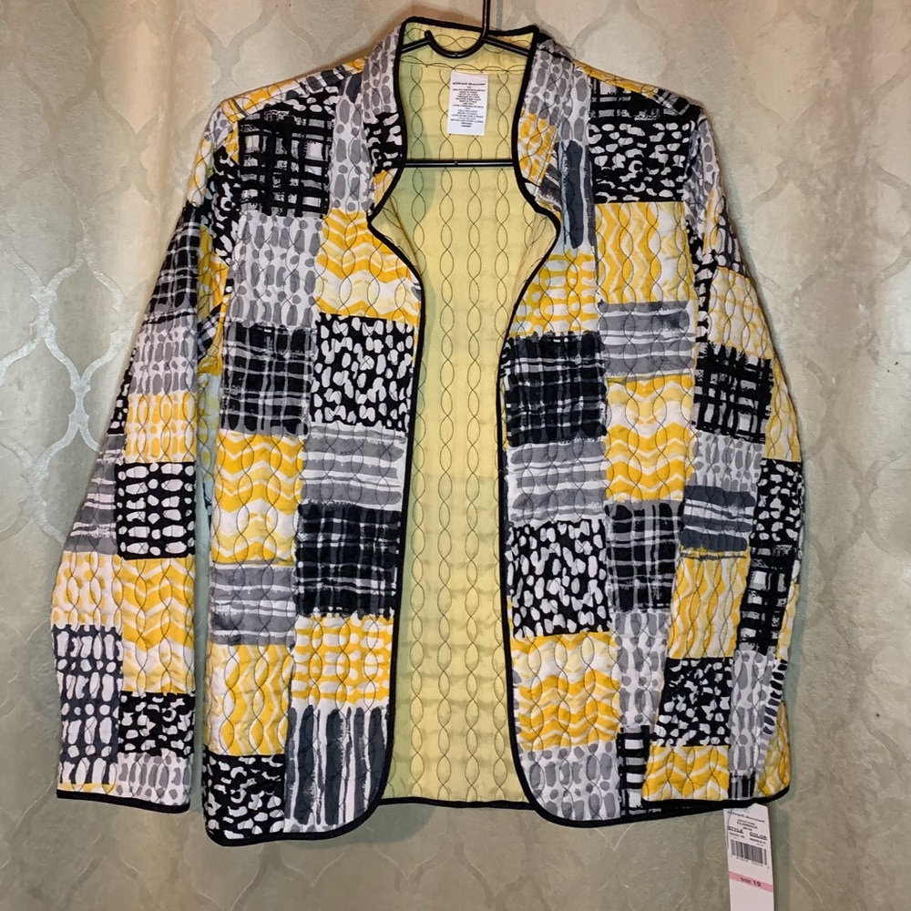 Alfred Dunner SZ 10 black yellow White